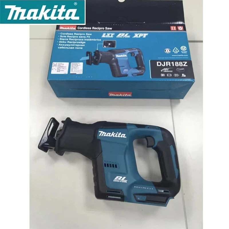 MAKITA DJR188Z Cordless Reciprocating Saw 18V Brushless Woodworking Cutting Saw Portable Cordless Makita Power Tools DJR188