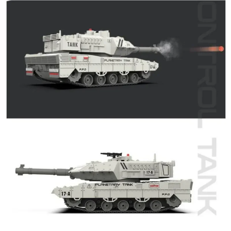 Grappig cadeau: 33 cm koel licht waterbom tank model, 2.4G afstandsbediening auto, rupsde off-road battle rc tank, robotchassis, kinderspeelgoed