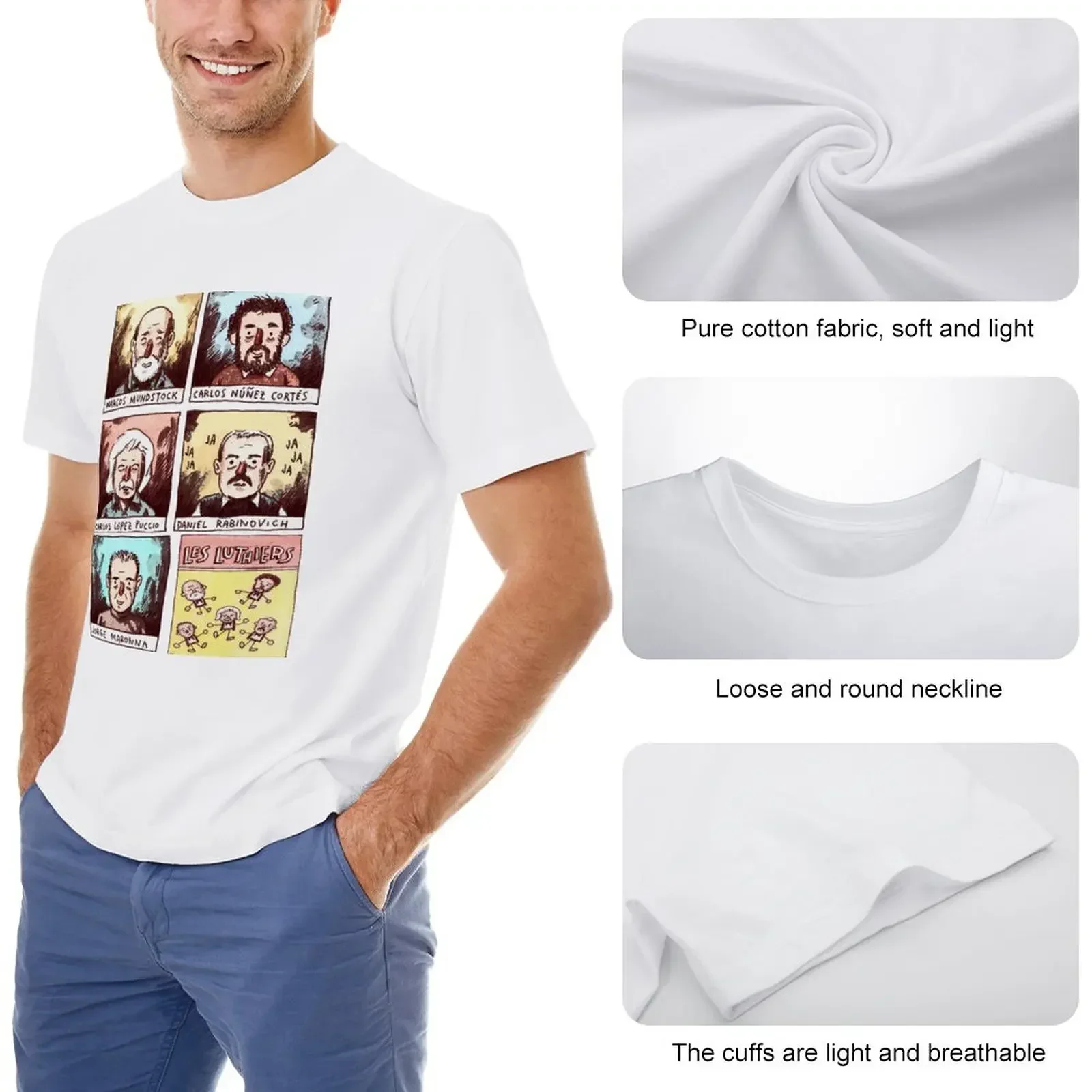 LES LUTHIERS T-Shirt designer shirts anime tshirt cute tops shirts graphic t shirt men 100℅ cotton