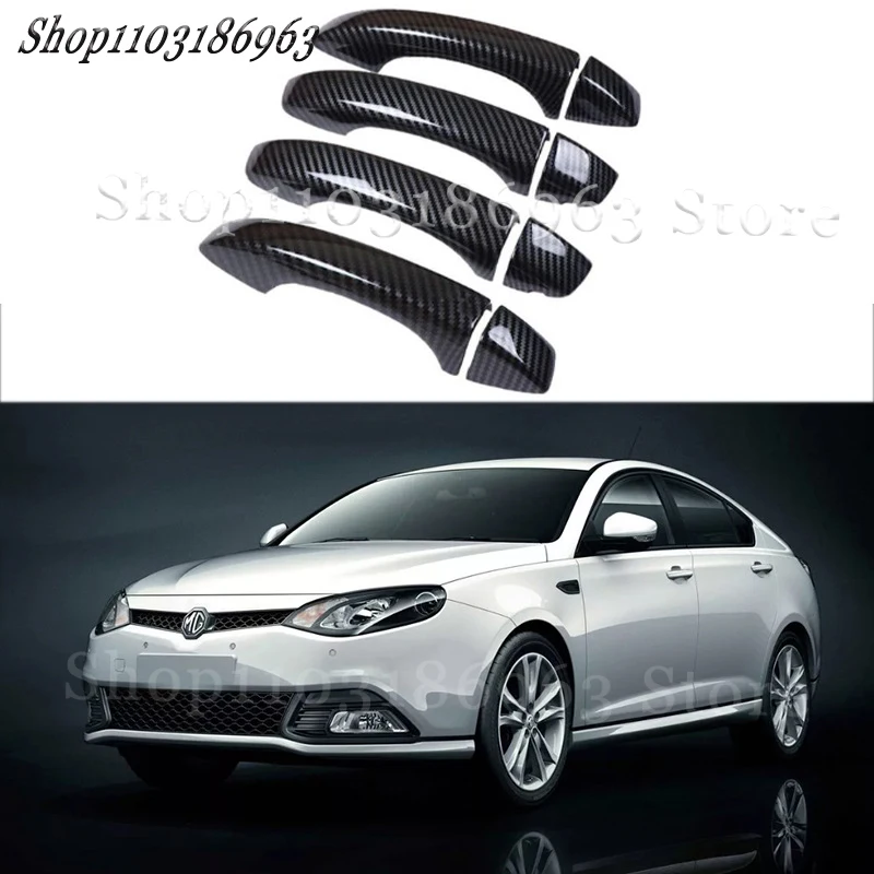 

Gloss Black Door Handle Cover Sticker Trim For MG6 I6 RX3 RX8 2017-2022 car Sticker Car-Styling Accessories Cover