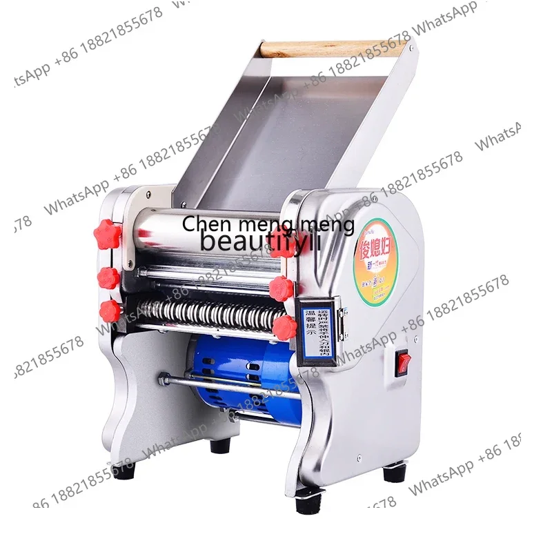 

All stainless steel electric noodle press household noodle machine commercial kneading rolling dough dumpling skin machine