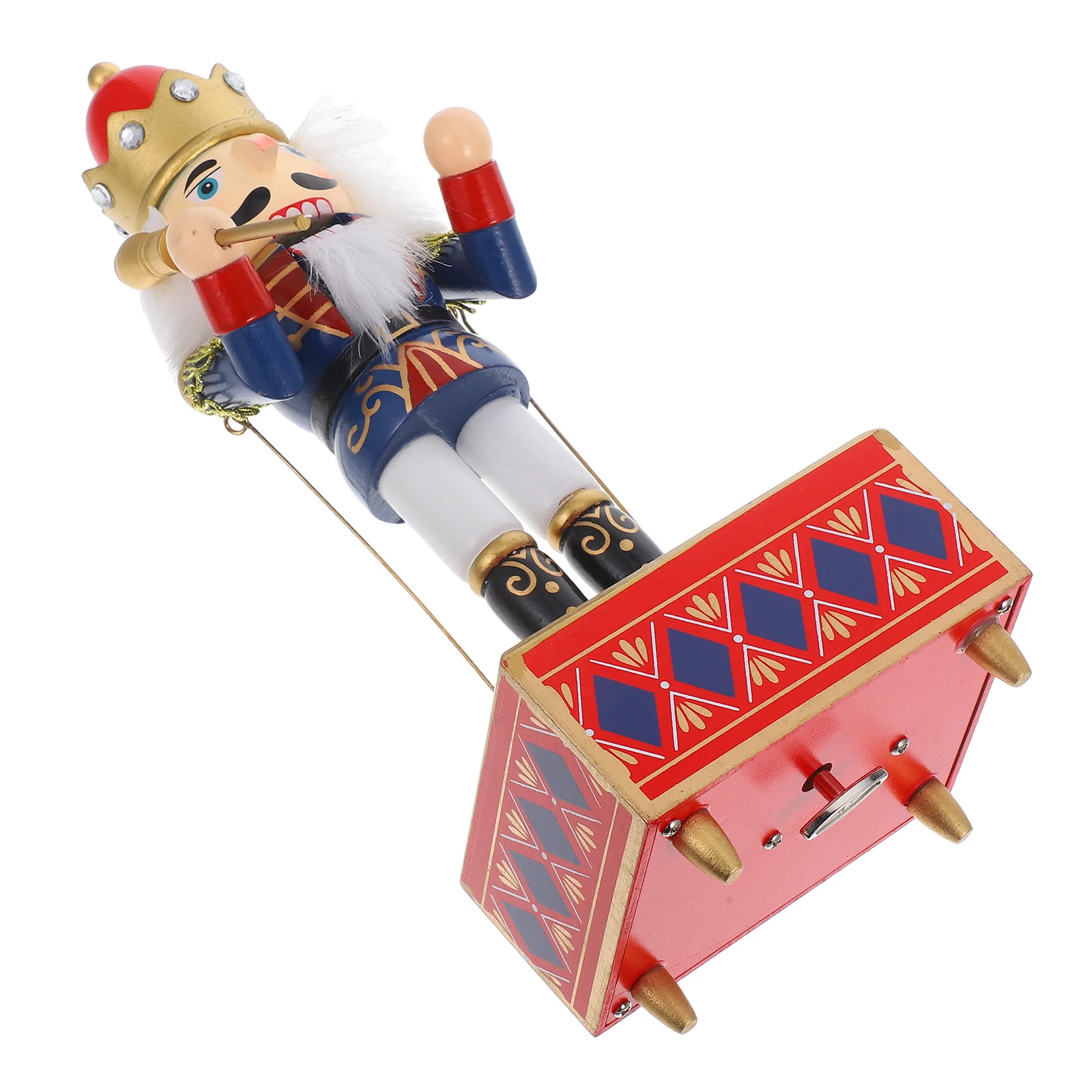 

Nutcracker Shaped Music Box Premium Wooden Craft with Melody Sound for Holiday Decor Christmas Gift Desk Cabinet Ornament
