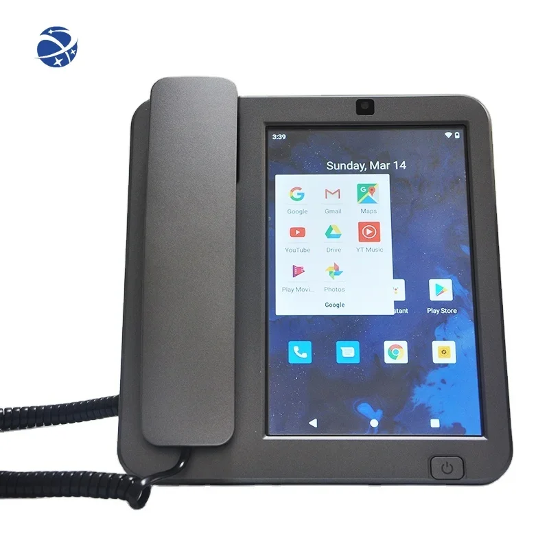 New Sim Card Android Fixed Wireless Desktop Telephone Touch Screen Smart Video Phone KT5(3C)