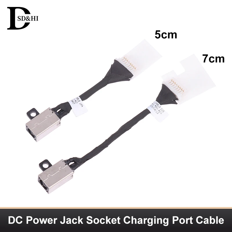 5/7cm Laptop DC Power Jack Socket Charging Port Cable For LATITUDE 3410 3510 7DM5H Computer Accessories