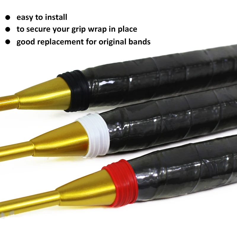 3PCs FANGCAN FCA-08 Sealing Rings for Badminton Sticky Rackets to Fix the Grips Tape 3 colors available