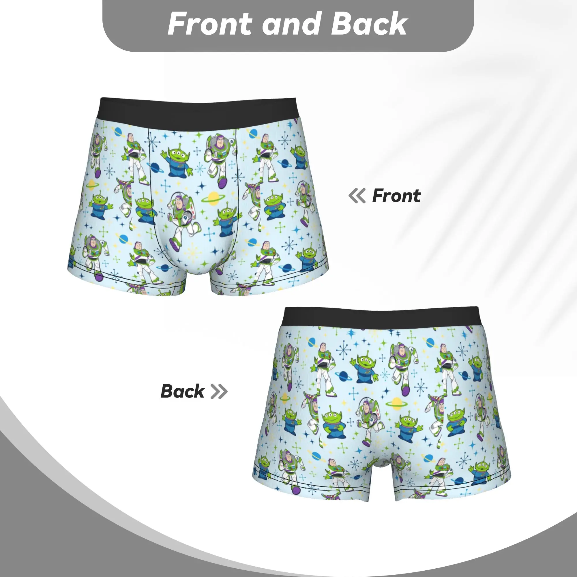 Custom T-Toy Cartoon S-Story Underwear Men Stretch  Boxer Briefs Shorts Panties Soft Underpants For Male - view 5