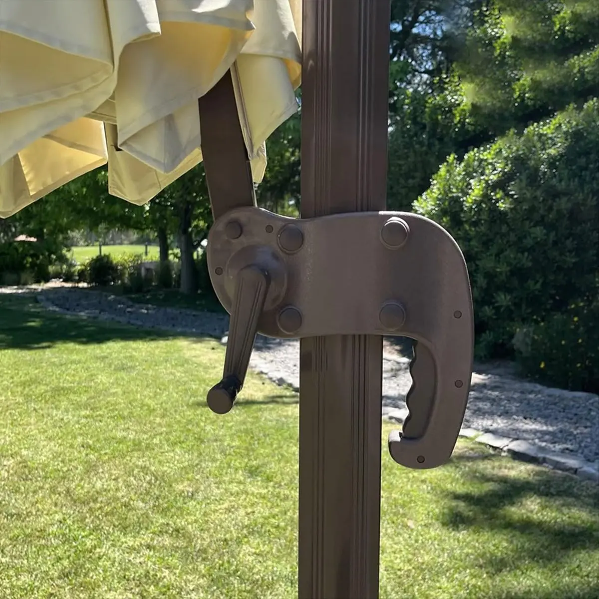 Maniglia per ombrellone Manovella di ricambio per patio esterno, per ombrellone da tavolo da spiaggia, balcone, cortile parasole