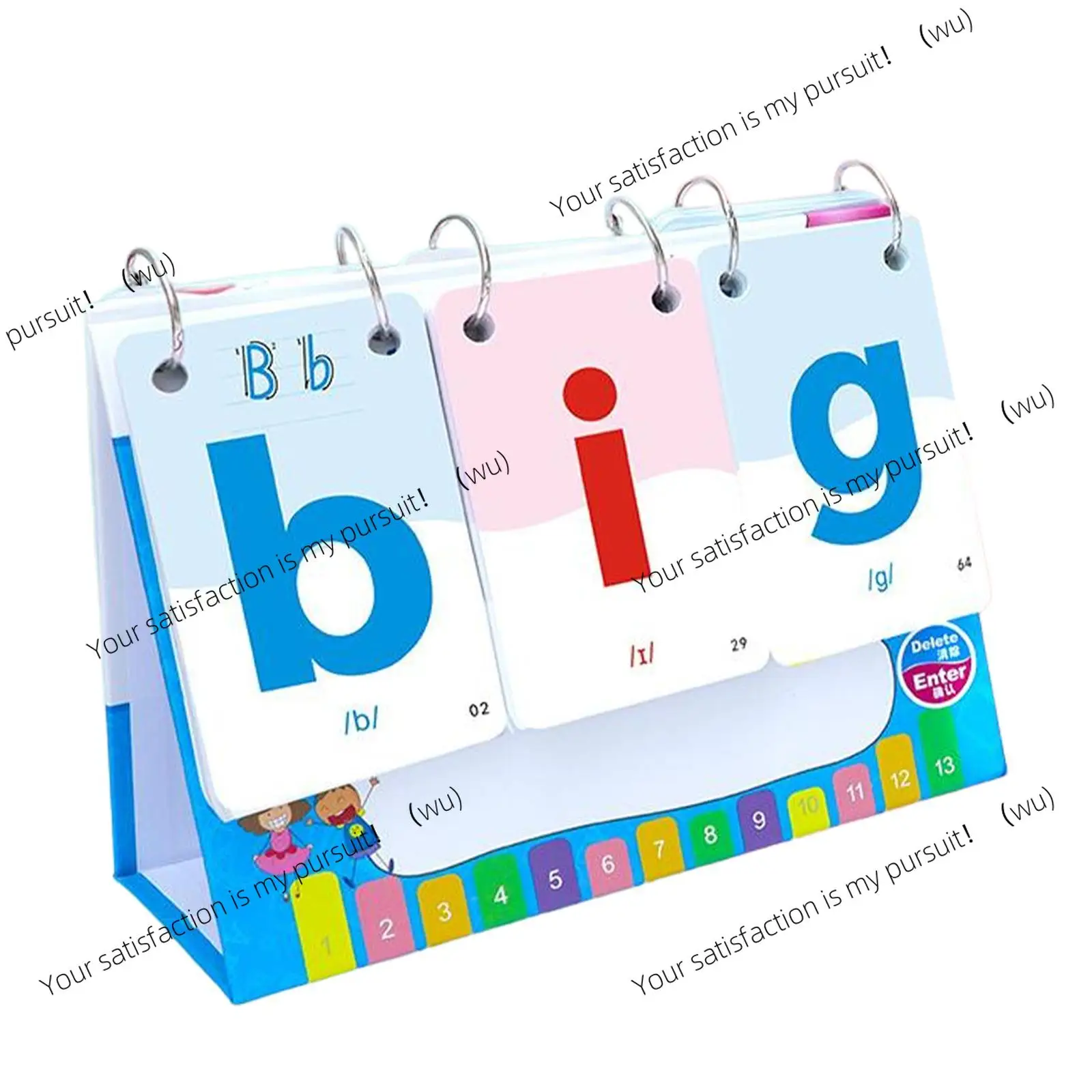 Children's pinyin alphabet flash card, vocabulary spelling game teaching aid, suitable for children aged 3, 4, 5, and 6