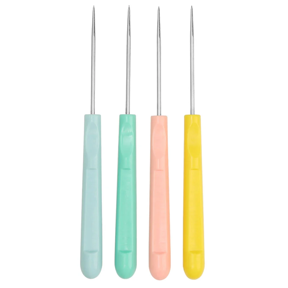 4 Pcs Sugar Stirring Pin Scriber Cookie Decorating Tool Biscuit Needle Cake Frosting Making Supply Steel Baking Tools