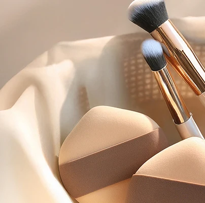 1/2 قطعة وسادة هوائية نفخة ماكياج خلاط الإسفنج لبودرة الأساس المخفي التفاصيل يشكلون قضيب أداة التجميل الجمال