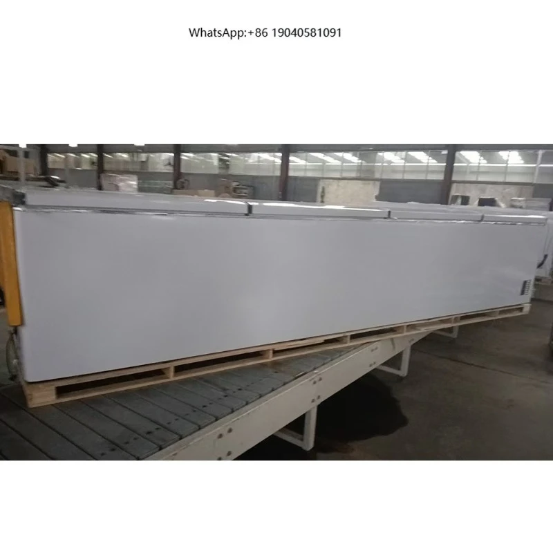 Double-Door Commercial Single-Temperature Deep Freezer for Supermarket for Vegetables and Meats Storage Horizontal Freezer