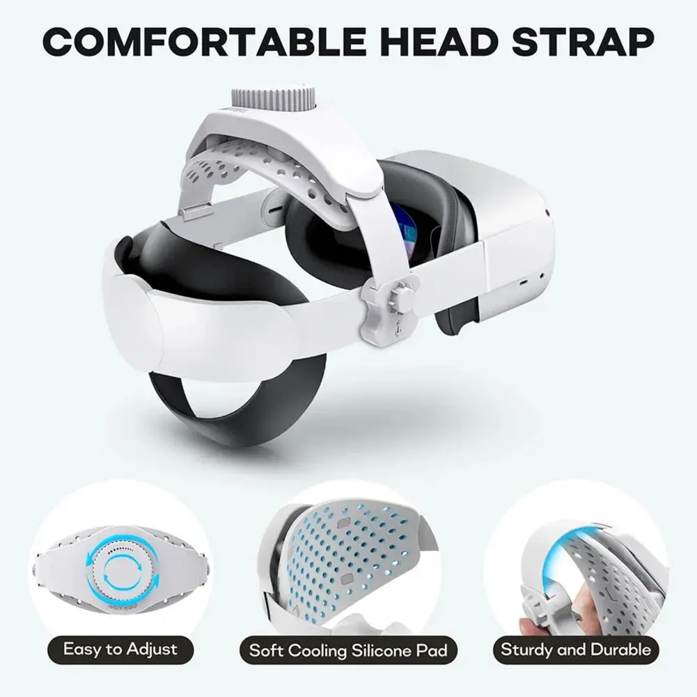 Vr Replacement Head Strap Vr Headset Head Strap Universal Vr Head Strap Replacement for Meta Quest 3/2/pro/pico4 for Enhanced