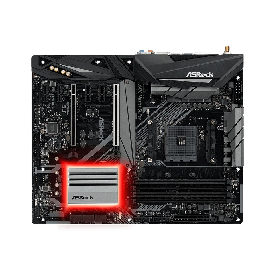ASROCK X470 MASTER SLI/AC Motherboard AMD AM4 Support 5800X3D