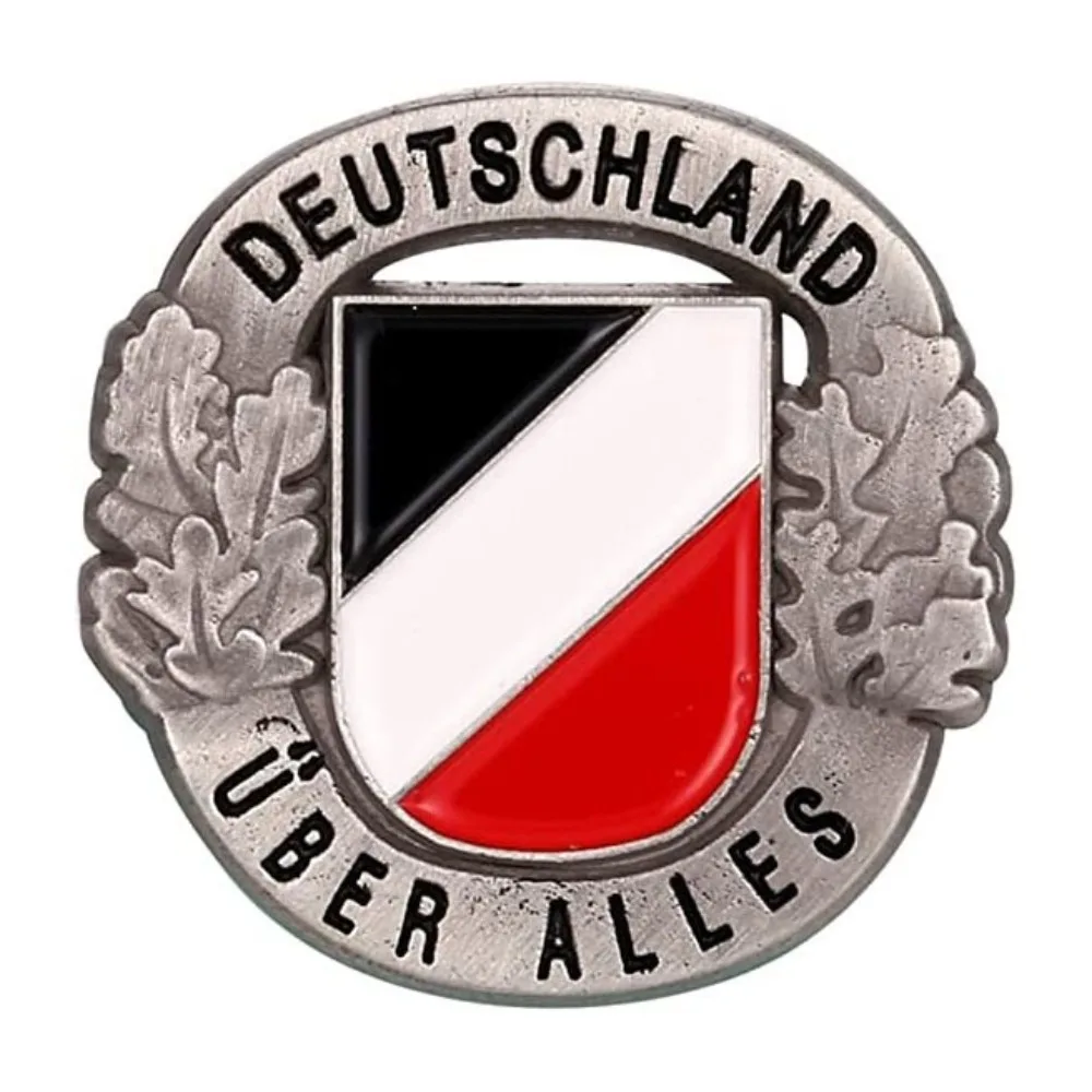 1pc German Flag Metal Pin Oak Leaf Brooch Vintage Badge Brooch Decoration for Bags Purse Clothes #1