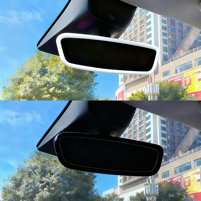 For Tesla MODEL 3 MODEL Y 2019-2023 Car Interior Mirror Silicone Decorative Strip to Prevent Bumps Interior Modification