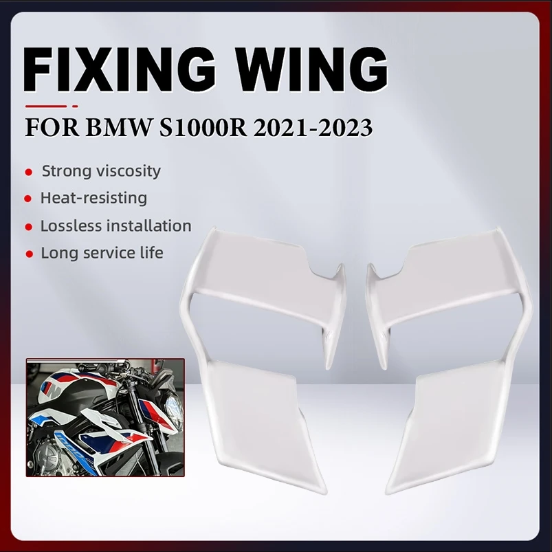 

Motorcycle Fairing Fixed Wing Spoiler For BMW S1000R M1000R S1000R M1000 R 2021 2022 2023 ABS Front Aerodynamic Spoiler Wing