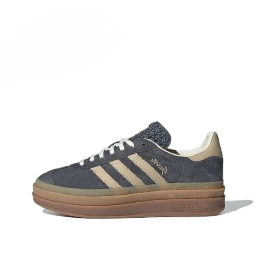 Adidas GAZELLE BOLD Thick Sole Heightened Girls Board Shoes Casual Sport Skateboarding Shoes comfortable Sneakers Trend