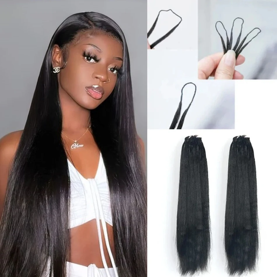 

Шелковистые прямые волосы для крючкового плетения, без узлов, предварительно разделенные, натуральные черные волосы, 240 г