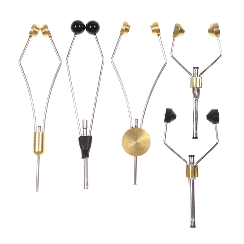 

5PCS Fishing Fly Tying Tools Bobbin Holders Arc Mouth Inserts Bobbin Holders Knot Making Fly Tying Tool