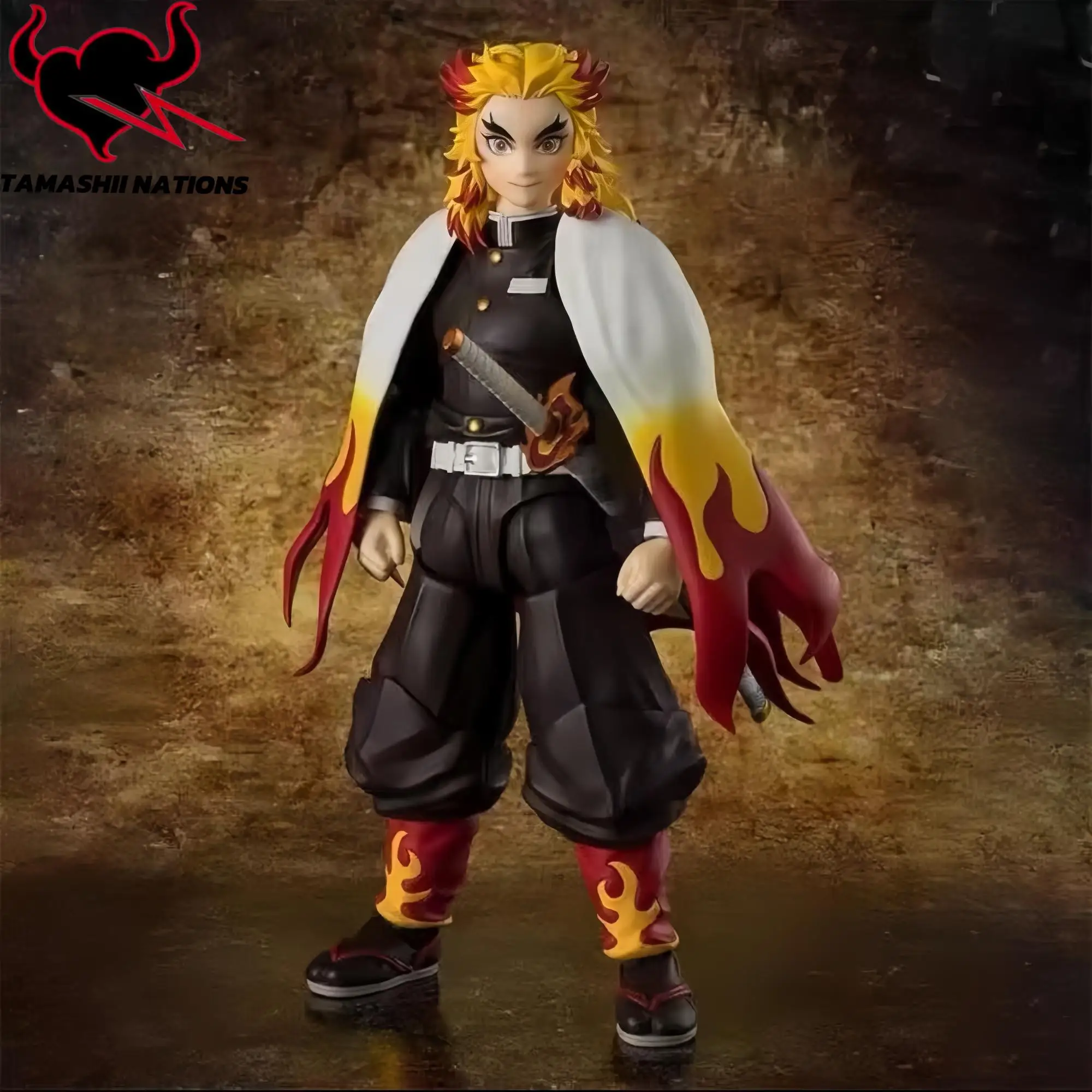 Oryginalne figurki akcji Bandai Demon Slayer Rengoku Kyoujurou S.h.figuarts, figurka stojąca, model figurki, nowe i nieotwierane, wybrane.