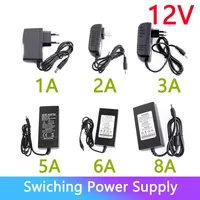 DC 12V 1A 2A 3A 5A 6A 8A Power Supply EU / US Plug 220V To 12 Volt Source Universal Adapter Charger Converter