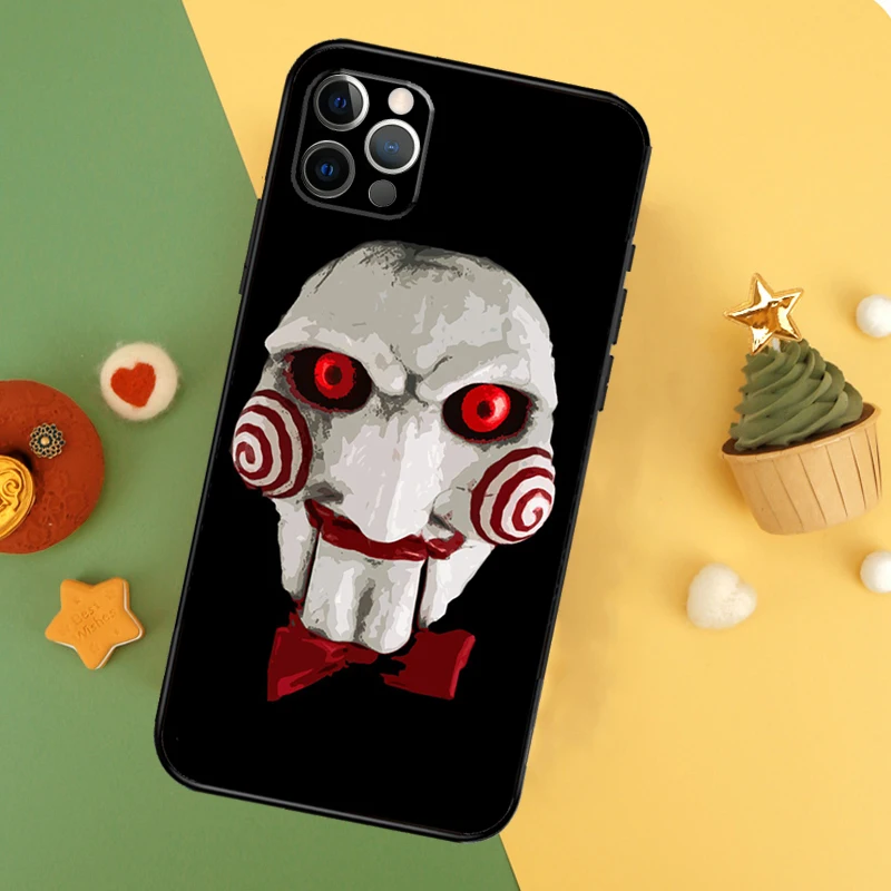 Saw Jigsaw Puppet Case For iPhone 13 12 Mini 11 14 16 15 Pro Max 7 8 Plus X XR XS Max Back Cover