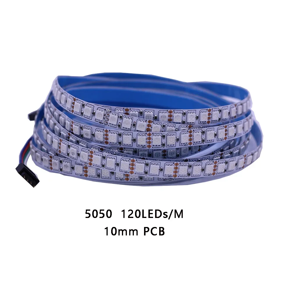 10MM 12MM Taśma LED PCB 5050 12V 24V Elastyczna taśma świetlna 120 diod LED/M 4IN1 RGBWW Ciepła biel, RGBW 4000K RGB CCT Wodoodporna