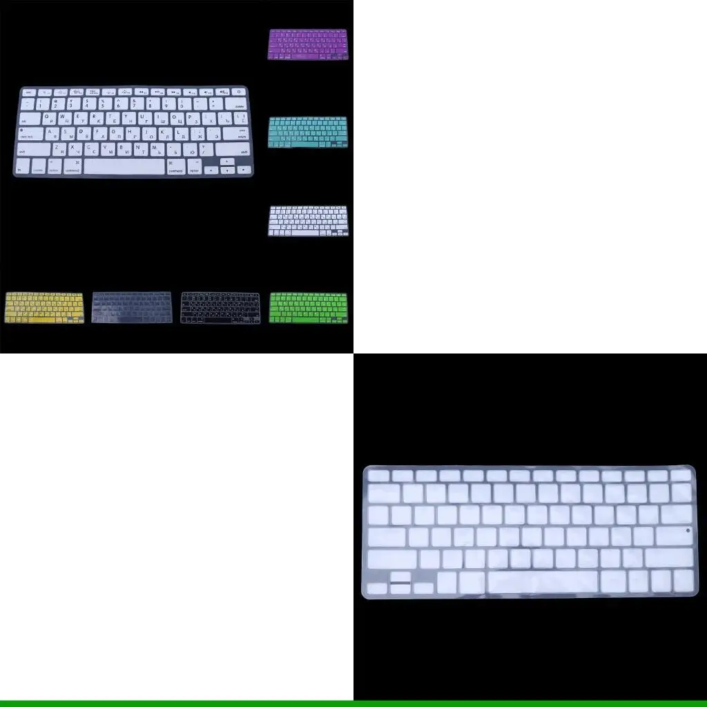U55C Silicone Russian Keyboard Cover Skin US Version Durable RUS Sticker for Macbooks