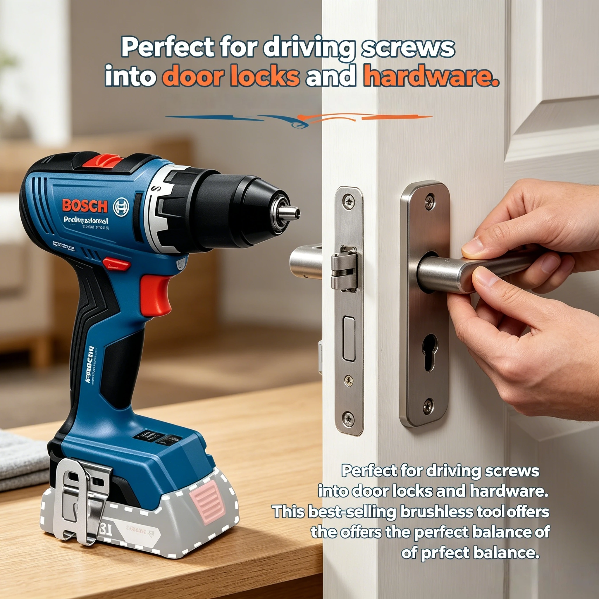 Bosch GSR18V-65 High-Performance 63Nm Cordless Drill, Compact Power Tool for Tight Spaces