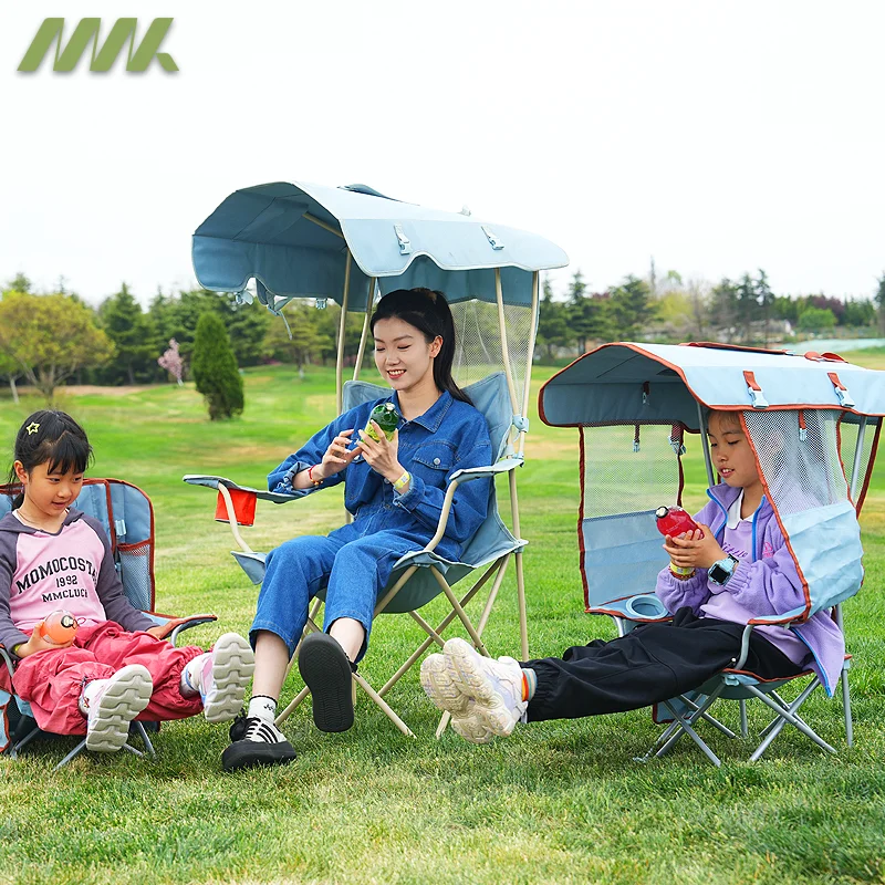 Sunshade Folding Chair Portable Cartoon Backrest Armrest Camping Chair