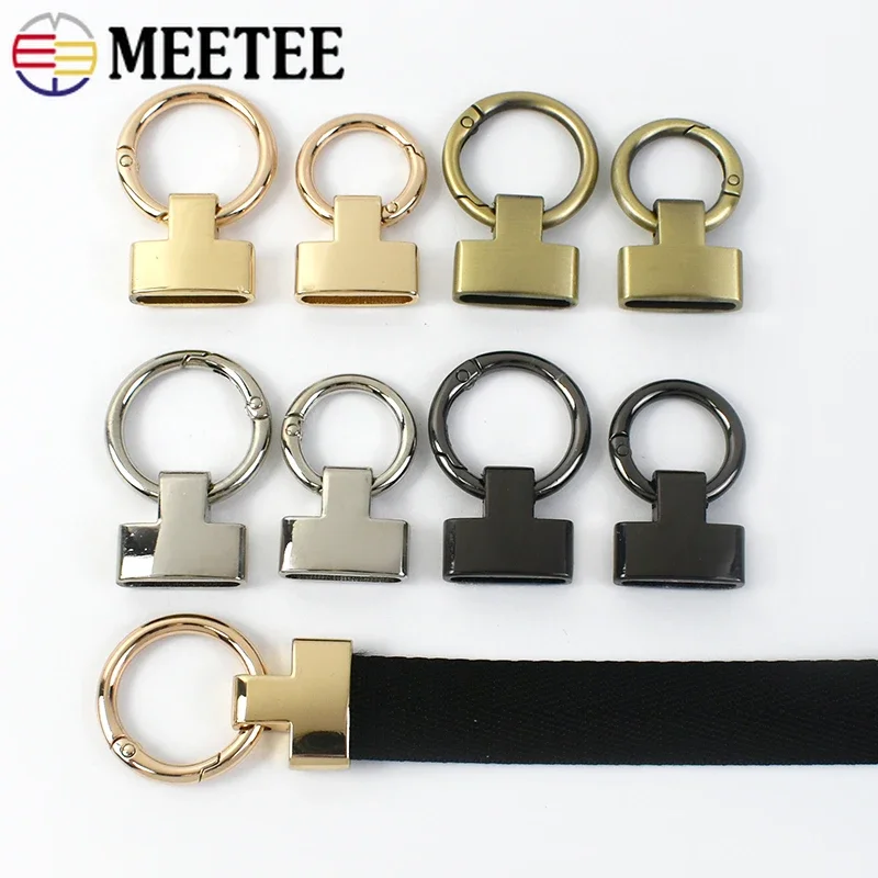 2/5/10Pcs Metal Buckle for Strap 20/25mm O Ring Keychain Spring Clasp Handbag Chain Hangers Connection Loop Hook DIY Accessories