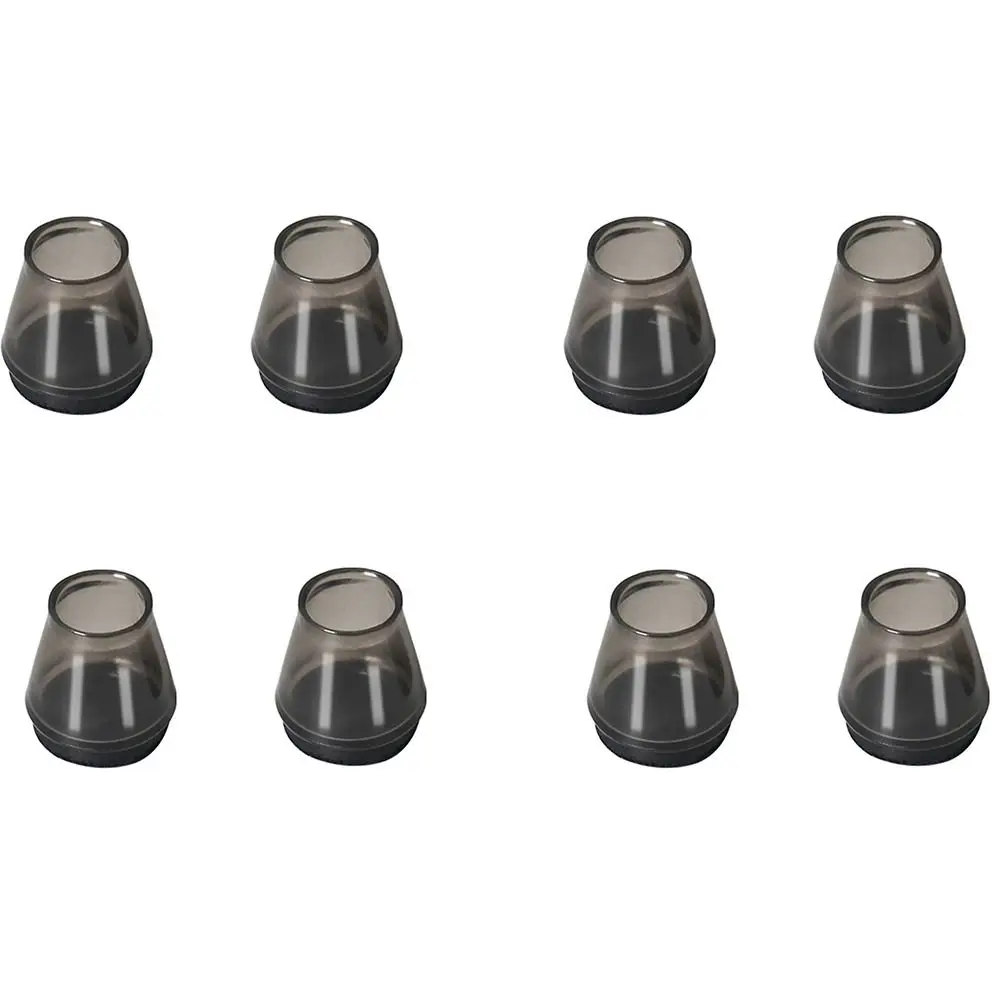 Couvre-pieds de chaise en Silicone Transparent, 8 pièces, couvre-pieds de chaise antidérapants en caoutchouc avec protection de sol ronde en feutre pour Table
