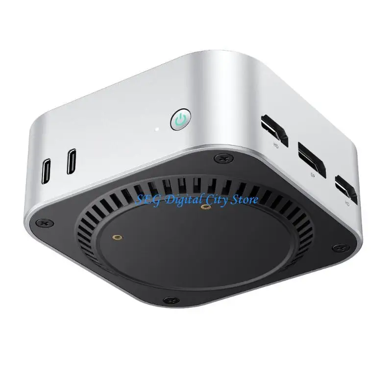 U75B poderoso N150 Mini PC 12 memória 256 SSDs 90x90mm Múltiplos Tasks Silents System entretenimento refrigeração