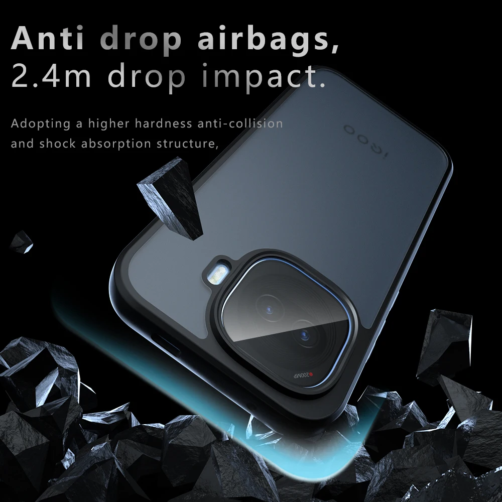 Skin Sensation Airbag Anti Drop Case Cover for Vivo Iqoo 15R Mircropyle Back Case Cover Fundas Para Vivo Iqoo 13/Iqoo 15 Ultra