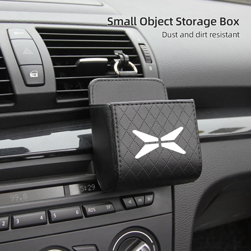 Car Air Vent Storage Box Small Object Organizer Case Hanging Packet For Xiao Peng XPENG P5 P7 G3 G9 N5 F30 H93 BETA