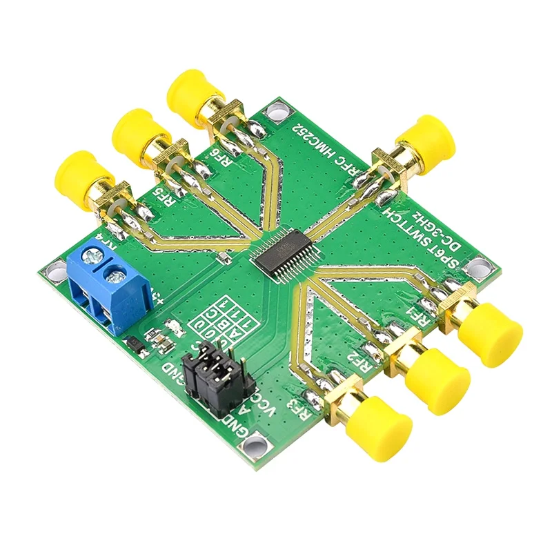 HMC252 Non-Reflective RF Switch Module RF Switch Module Single-Pole 6 Throw Non-Reflective Electronic Component DC-3 GHz
