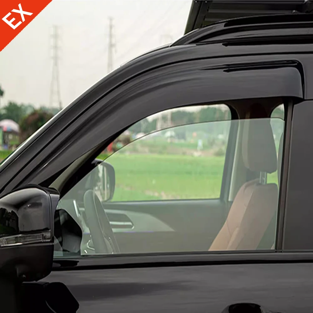 

For GWM Haval H5 2024-2026 Window Visors Rain Sun Guard: Car Accessories Vent Wind Deflector Weathershield Moulding