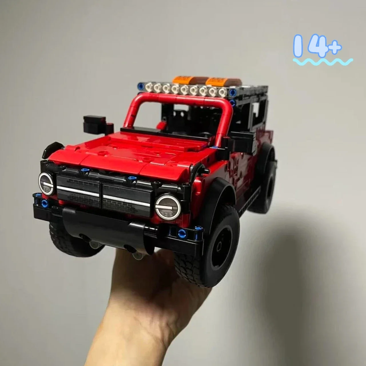 

Конструктор Disney 42213: Модель внедорожника Bronco с механическими элементами, красный, в наличии, подарок для праздников и вечеринок