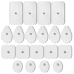 Tens Replacement Patch Self Adhesive EMS Muscle Stimulator Patch Reusable Electrodes Use 3.5mm Snap Connector Lead Wires Patches