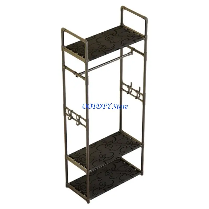 

367A Simple Shoe Rack Wall Coat Rack Hanger Floor Stand for Furniture Industrial Furniture Clothes Racks Shelf