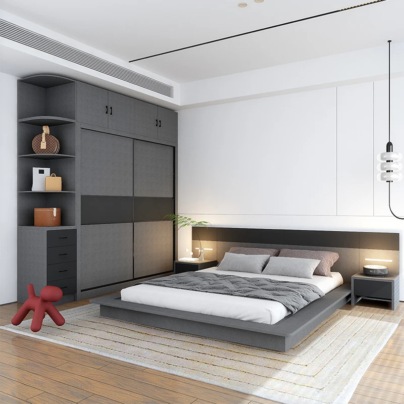 Dresser Wooden Full Bedroom Set Modern Design Comfy Adults Loft Bedroom Set Modern Elegant Letto Matrimoniale Home Furniture