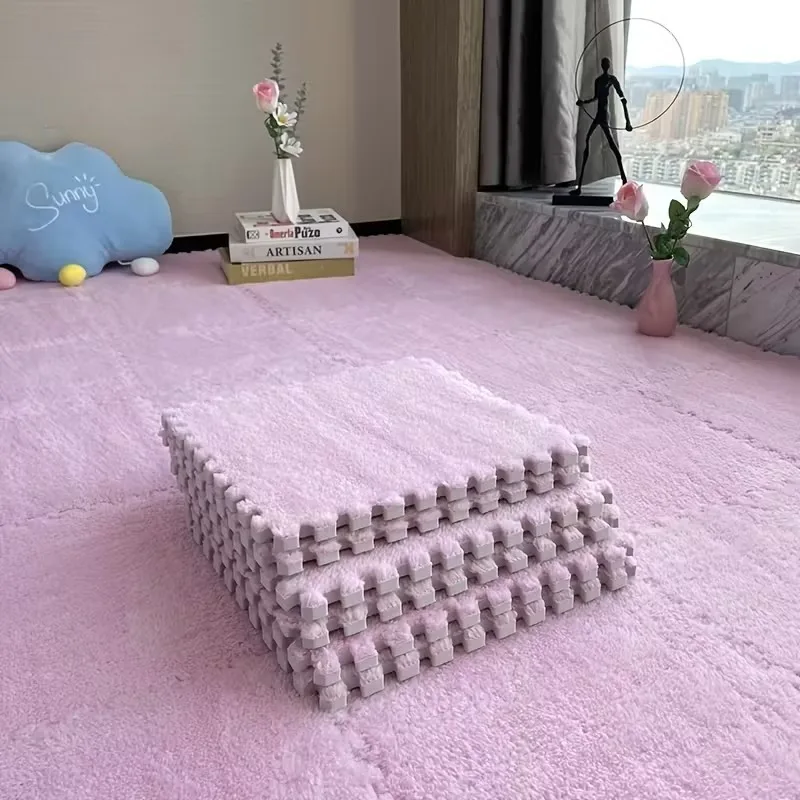 4-20 Stuk Pluche Speelkleed voor Baby's BPA-vrij Grijpende DIY kinderen Speelkleed Home Decor vloer Bescherming Tapijt
