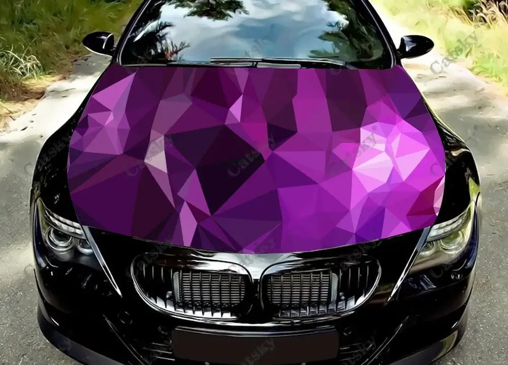 

Striped polygonal irregular graphics Car hood side sticker vinyl racing paint self adhesive painting for truck suv car decal