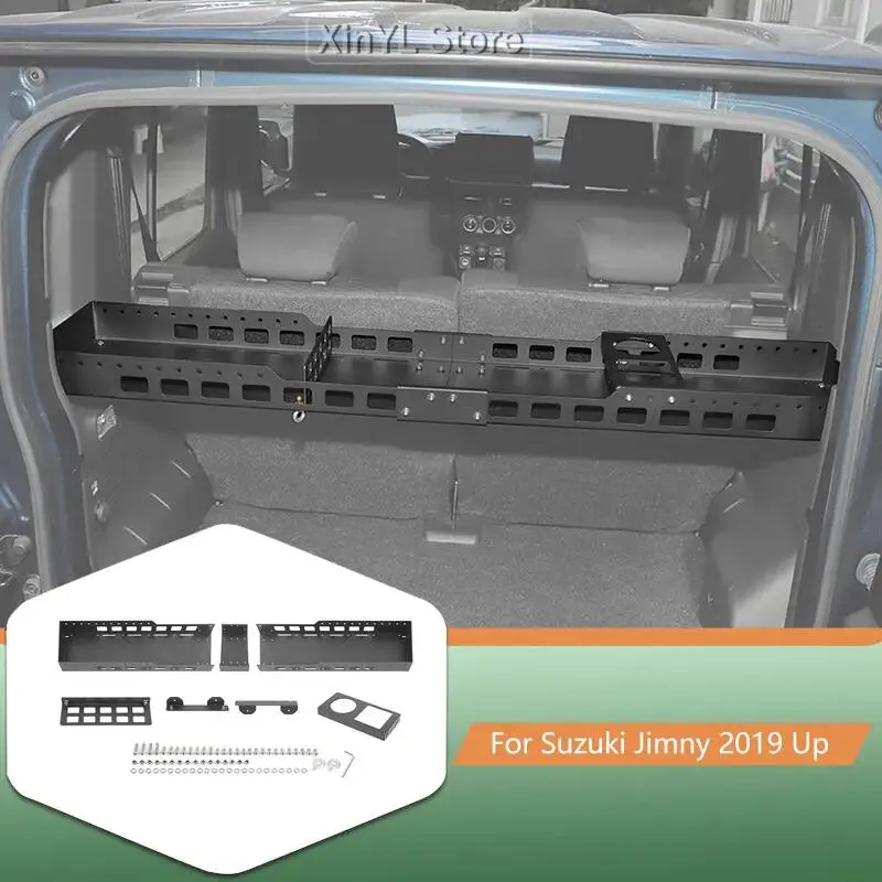 Aluminum Car Trunk Combination Expandable Storage Rack  For Suzuki Jimny 5-Door 2019+ Car Interior Accessories