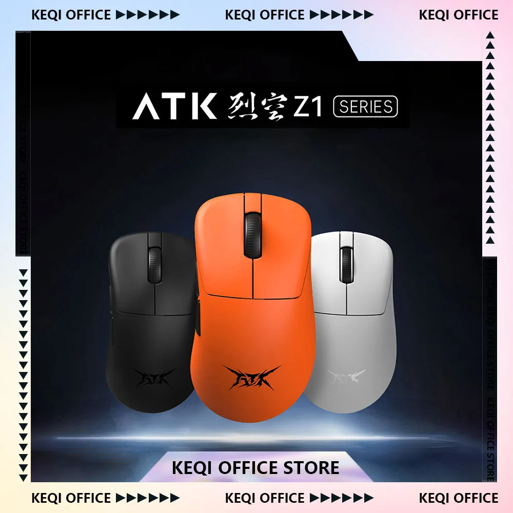 

VGN ATK Blazing Sky Z1 Mouse Paw3950 8K Polling Rate Lightweight Wireless Dual Mode Gaming Mice Customized PC office Accessories