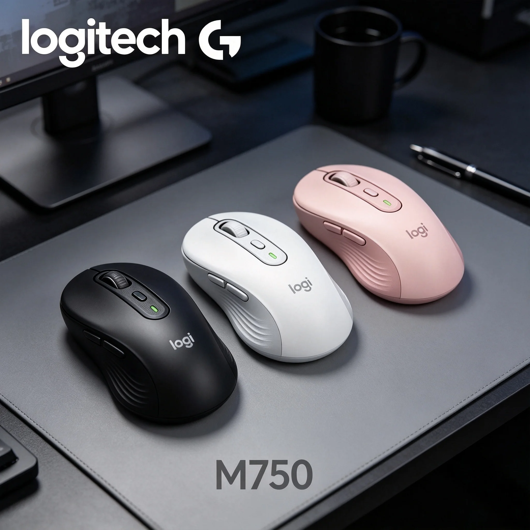 Logitech M750 Dual‑Mode Anti‑Lag Wireless Mouse Ideal For Intense PUBG Shooting Game And Time‑Sensitive Contract Office Task