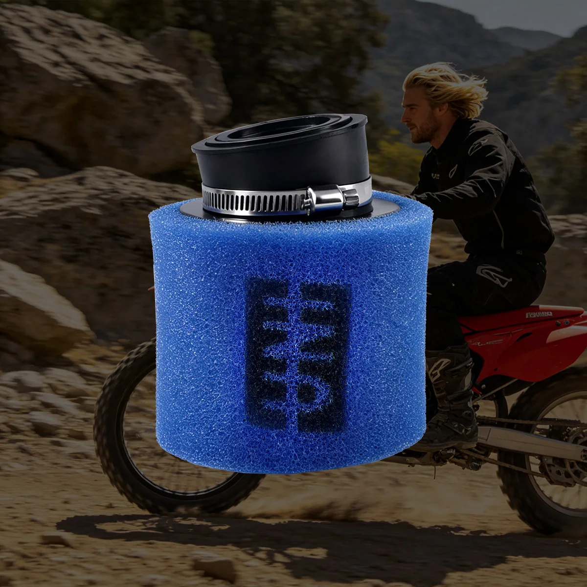 1 Stück hochwertige Universal-Filterkartusche 35 mm 42 mm 48 mm Motorrad-Schaumluftfilter für GY6 50 110 150 200 cc Schwammreiniger Sc – Detail 9