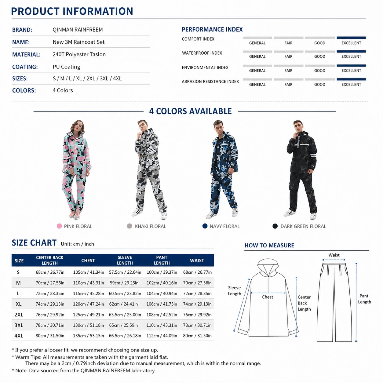 Rain Suit (Jacket + Pants),Rain Gear for Men Waterproof, Camo Rain Jacket, Lightweight Rain Coat for Fishing, Hunting