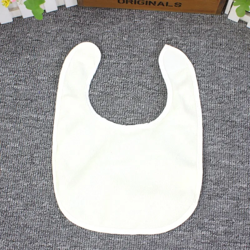 Baby Cotton Towel Cloth Eating Bib Baby Anti Dirt Bib Portable Polyester Cotton U-shaped Terry Cloth Double Layer Thickened