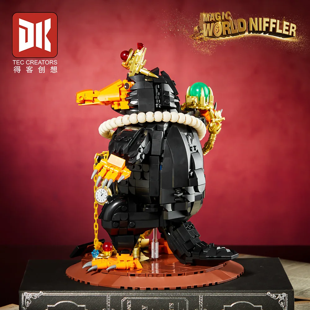 1148pcs MOC 창의력 동물 마술 Niffler 빌딩 블록 벽돌 조립 모델 DIY 장난감 어린이 생일 선물 세트